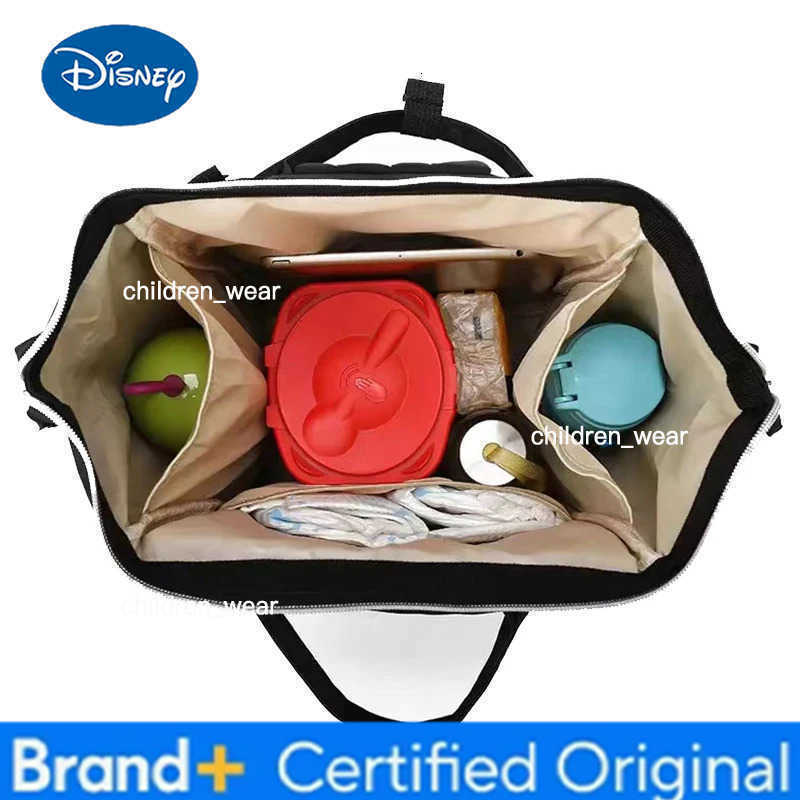 Disney Minnie Mickey Design Diaper Baby Bag Waterproof Mom Backpack Travel Multifunctional Maternity Large Capacity Stroller Bag H260305