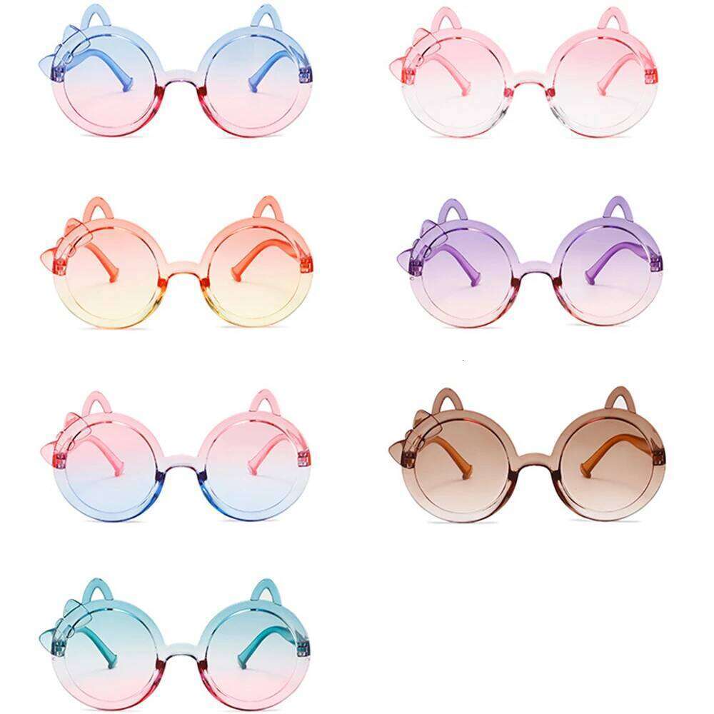 Cute Kitten Children Sunglasses Girls Boys Cartoon Cat Ears Sun Glasses Kids Baby Party Photography Eyewear Outdoor Uv400 Shades Z260305