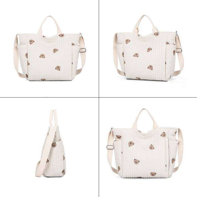 Diaper Handbag Embroidered Women Shoulder Crossbody Hospital Travel Mother Kid Large Mommy Bag Baby Organizer Maternity Pack Z260304