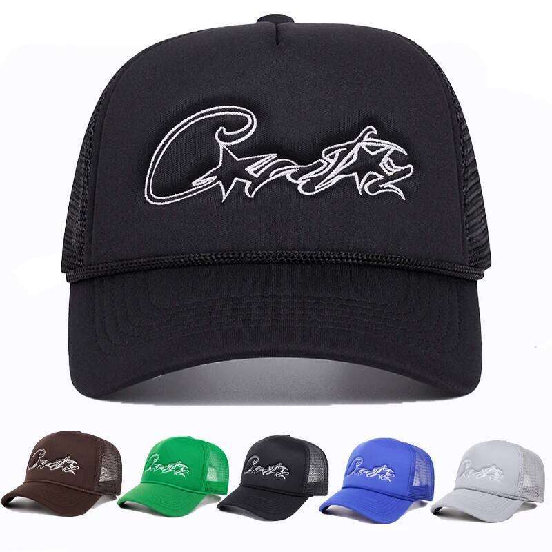 Four Seasons Mesh Baseball Cap Women Men Fashion Casual Breathable Letter Icon Unisex HipHop Trucker Caps Outdoor Sports Dad Hat Y260304