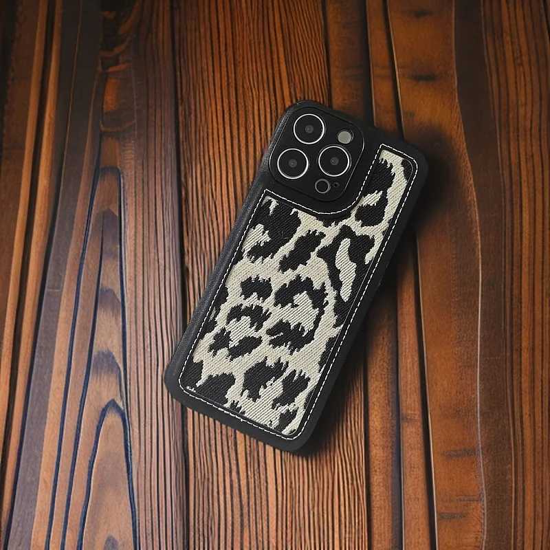 Fashion Leopard Print Phone Case For iPhone 16 Pro Max 15 Pro 14 13 Pro Max | Full Coverage Shockproof Protective CoverT260305