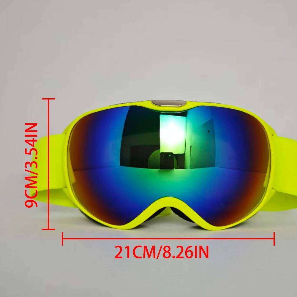 Kids Snowboard Accessories: Fashion Ski Glasses, High Definition Lenses Windproof Dustproof for All Day Snow Mountain Sports S260304