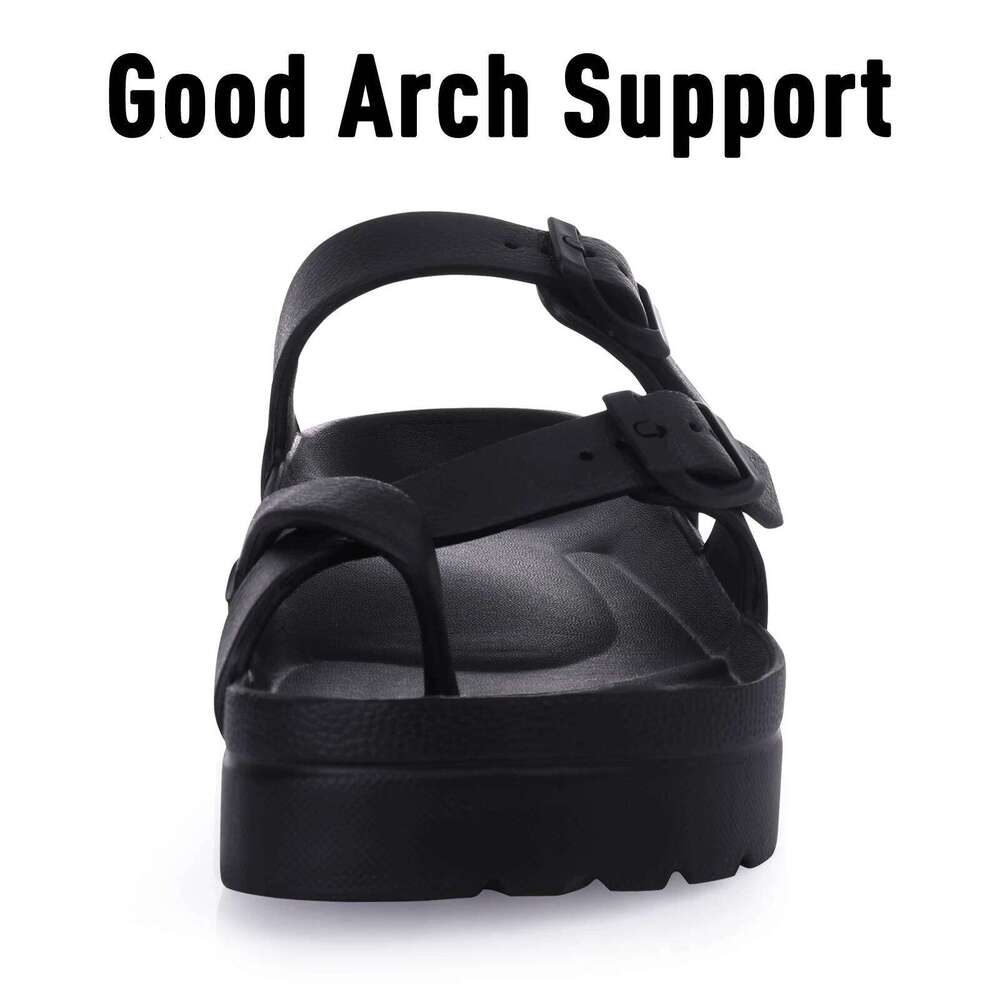 KIDMI Womens Platform with Arch Support Women Sandals Outdoor Light Beach Sandal Woman Comfort Ultra Cushion EVA Slides