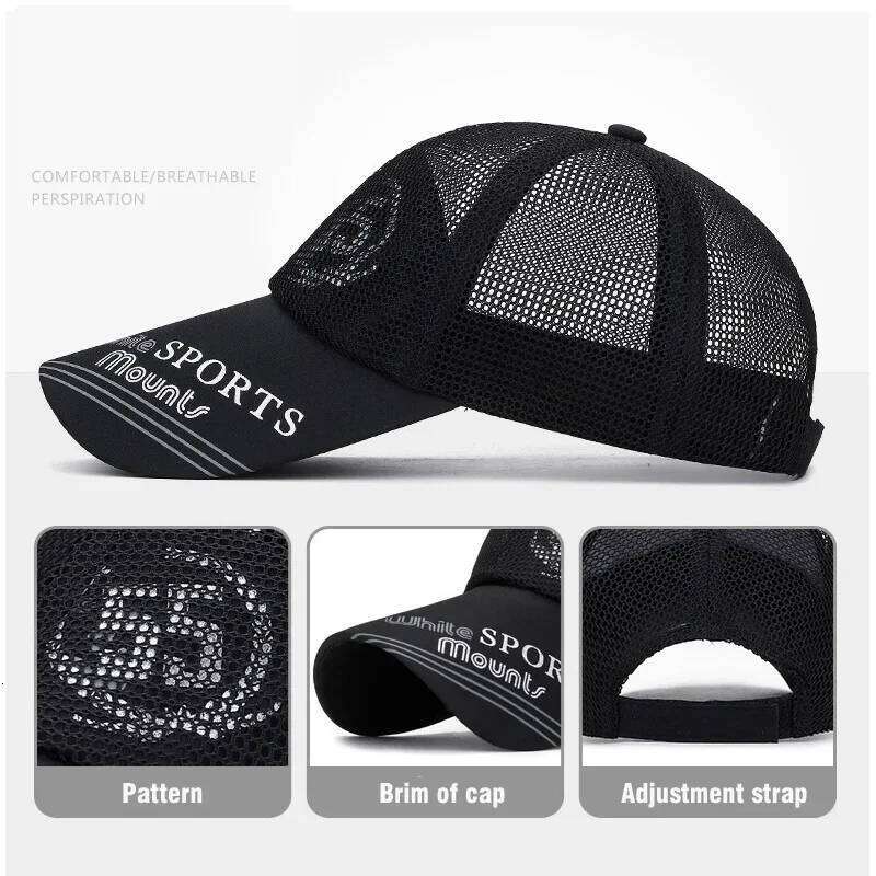 Fashion Accessories Print Pattern Breathable Brim Baseball Cap Unisex Outdoor Travel Casual Sport Adjustable Snapback Hat Y260304