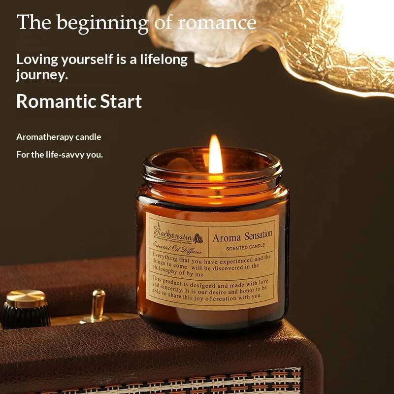 Aromatic candles Incense Indoor Long lasting Bedroom Fragrance Essential Oil Aromatherapy Candle W260304 W260305