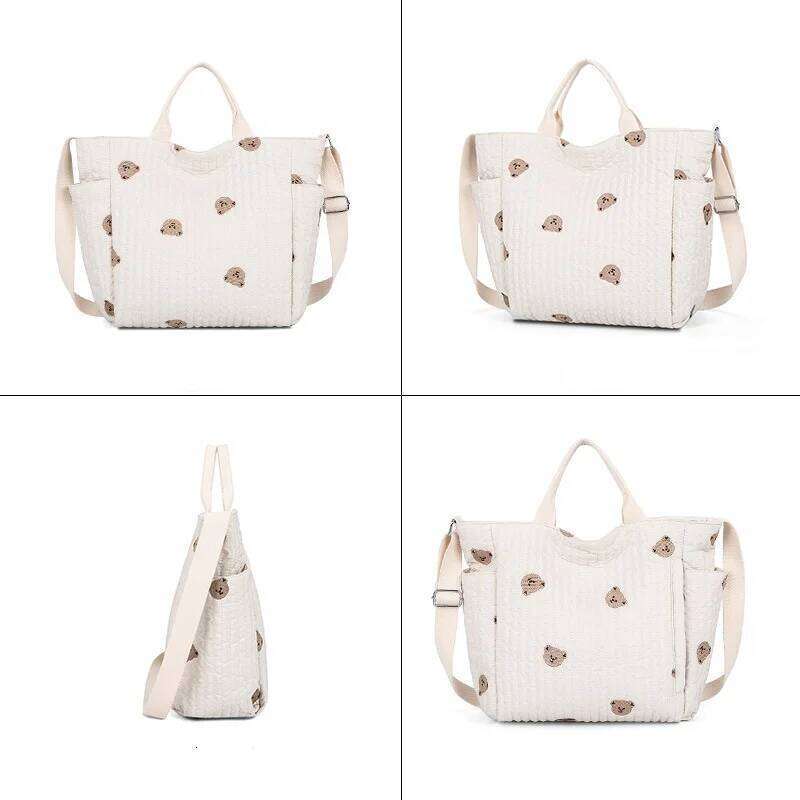 Diaper Handbag Embroidered Women Shoulder Crossbody Hospital Travel Mother Kid Large Mommy Bag Baby Organizer Maternity Pack Z260304