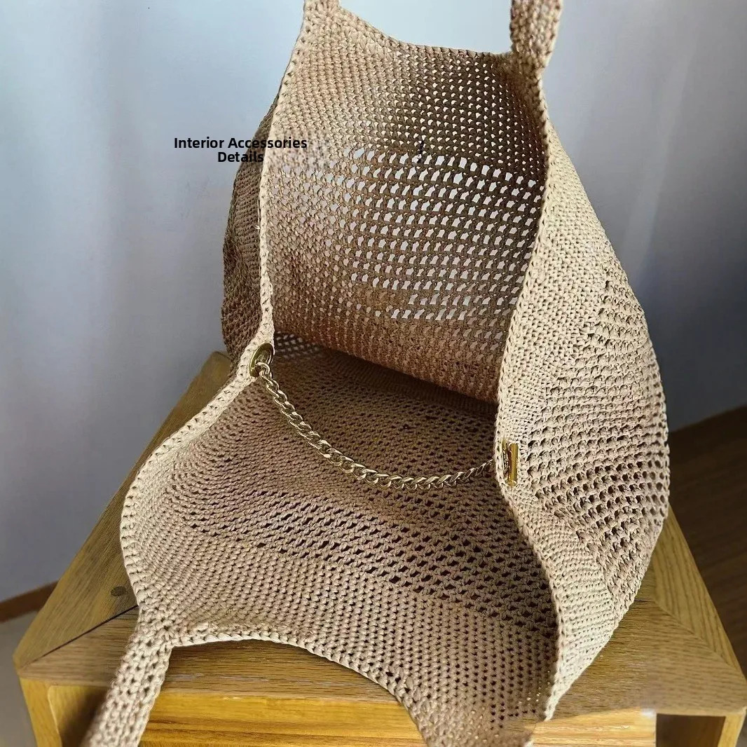Large Size Woven Straw Handbag Casual Beach Tote Bag Womens Fashionable Style Handcrafted Basket Handbag Soft Square Shape 260303