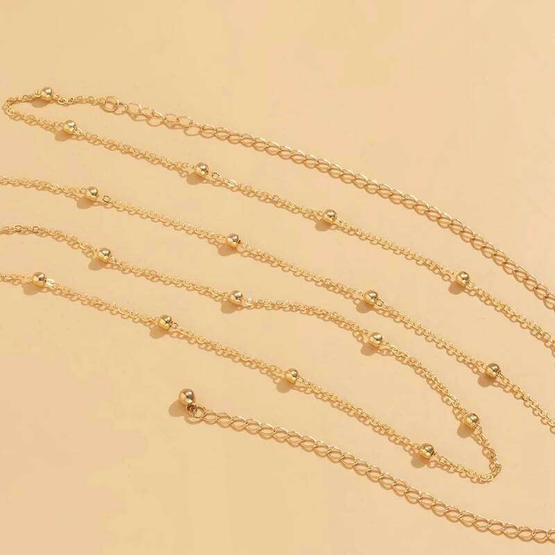 New Fashion Belly Simple Sexy Metal Waist Chain Women's Summer Beach Jewelry S260304