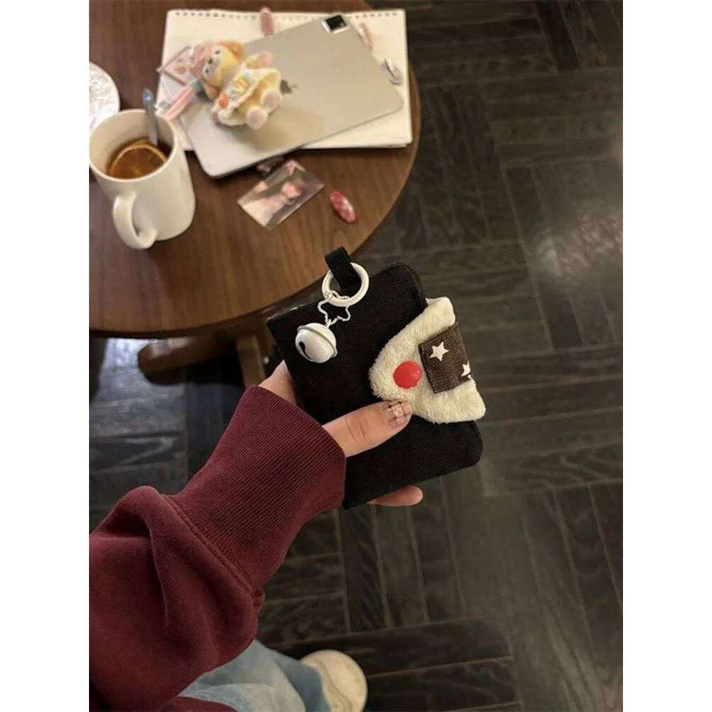 Cute Rice Ball Holder Coin Purse Money Card Integrated Canvas Portable Small Storage ID Bag C260304