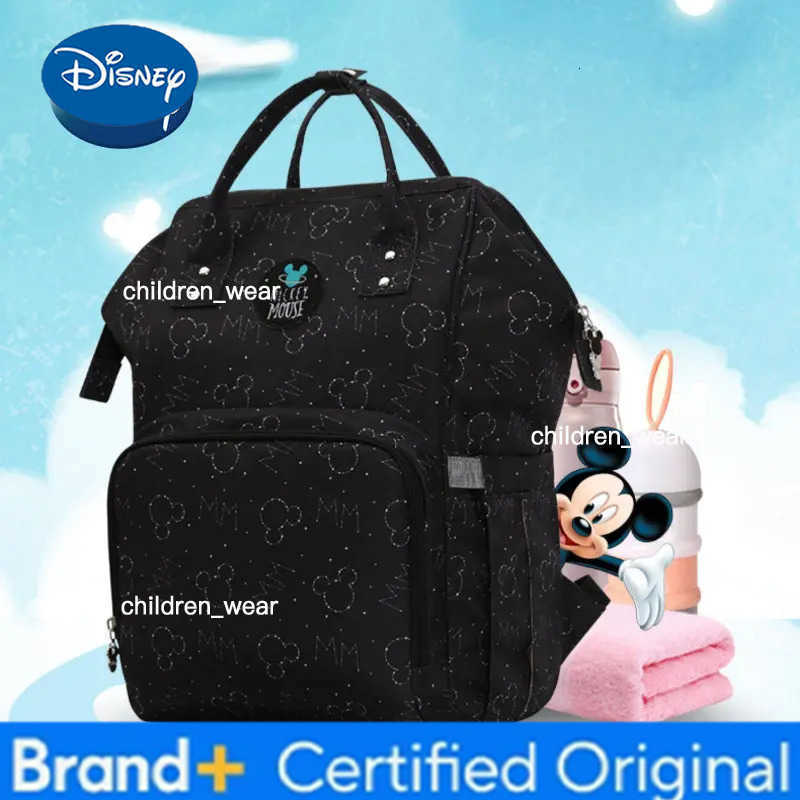 Disney Mickey Original New Diaper Bag Backpack Luxury Brand Baby Bag Large Capacity Multifunctional Cartoon Baby Diaper Bag H260305