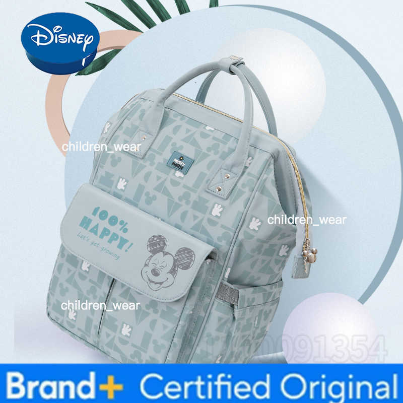 Disney Mickeys New Diaper Bag Backpack Cartoon Cute Baby Bag Multifunctional Baby Diaper Bag Luxury Brand Original Backpack H260305