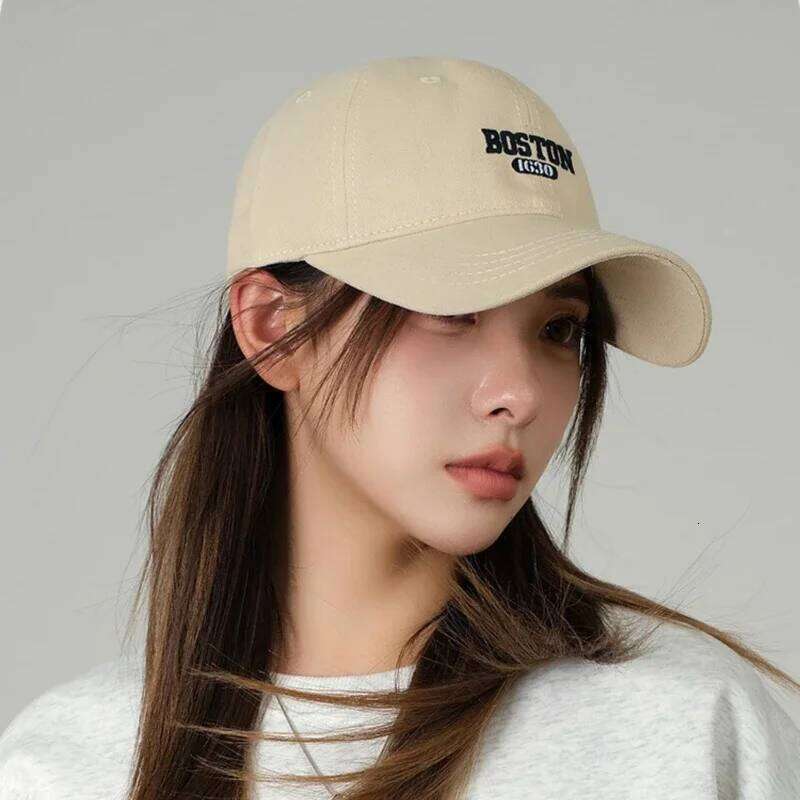Large Size 65cm Ins Embroidered Peaked Cap Korean Style Versatile Curved Brim Trendy Men's Spring Autumn Baseball Caps Y260304