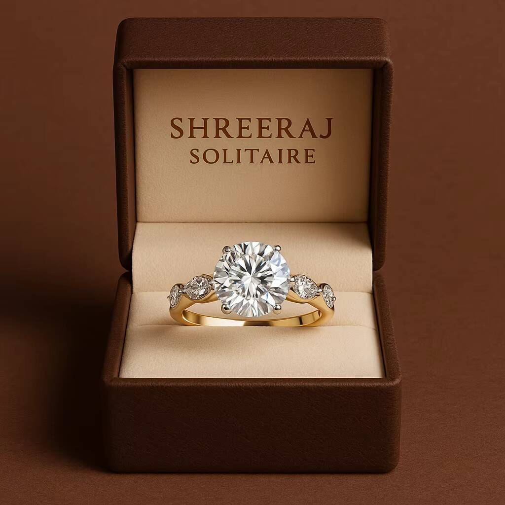Custom Gia Igi Cvd HPHT 2CT Lab Grown Diamond 10K 14k 18k Solid Gold White Gold Rings Wedding Engagement Ring Jewelry for Women