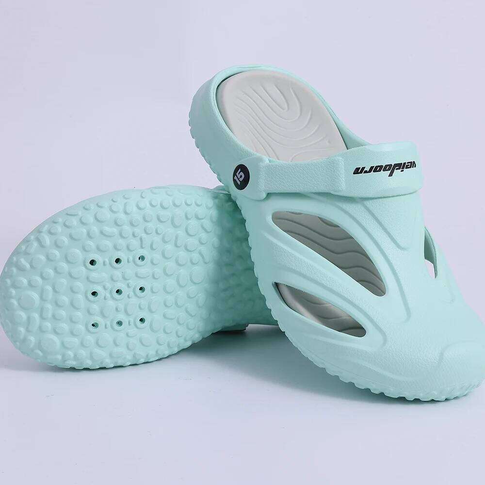 Kidmi Men Flat Summer Nonslip Beach Outdoor Waterproof Garden Shoes Indoor Soft Shower Slippers