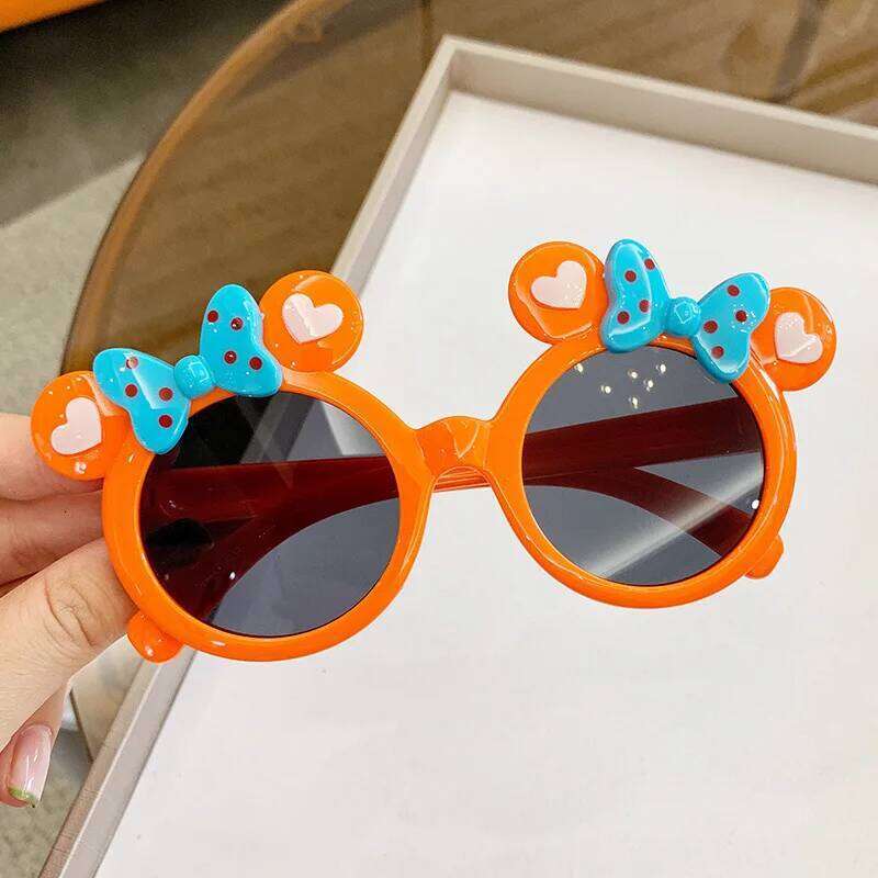 New Children Cute Cartoon UV400 Boys Girls Colors Outdoor Kids Sun Protection Sunglasses Baby Sport Shades Glasses Z260305