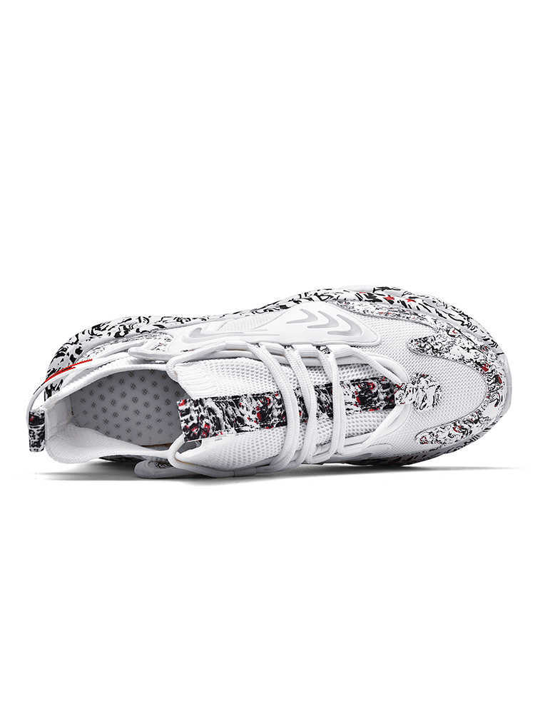 Casual Shoes Mens Designer Shoes High Quality Sports Running Shoes Fashion Outdoor Print Black White Air-cushioned Shoe 2106