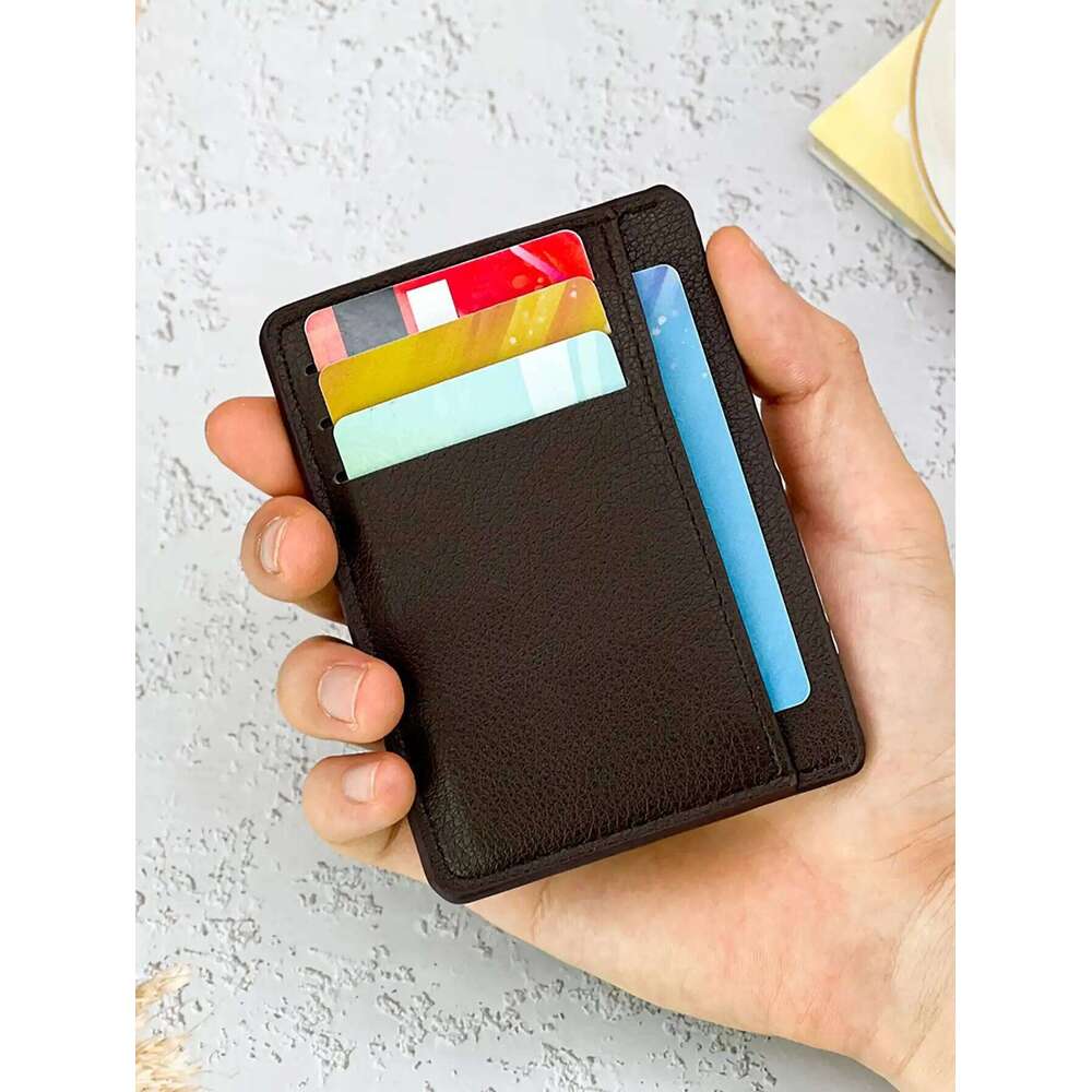 Fashionable Slim Card Holder Men New Trendy Multi-Card Business Wallet for Students and Professionals - Portable Design C260304