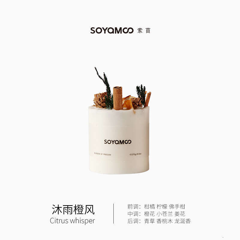 Home Atmosphere Eternal Flower Ornament Custom Cold Fragrance Soy Coconut Wax Romantic Scented Candle W260304 W260305