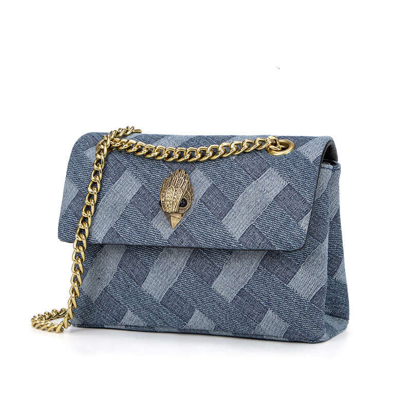 Cross Border European And American Eagle Head Women S Denim Chain Shoulder Crossbody Small Bag In Women