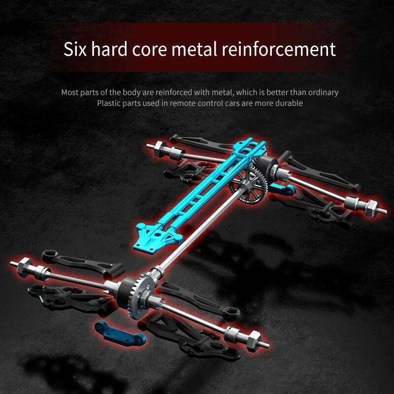 16103 PRO 1:16 4WD RC Car 70KM/H Brushless Motor 2.4G Remote Control Cars High-Speed Off-road Climbing Vehicle Wtith LED Light Z260304