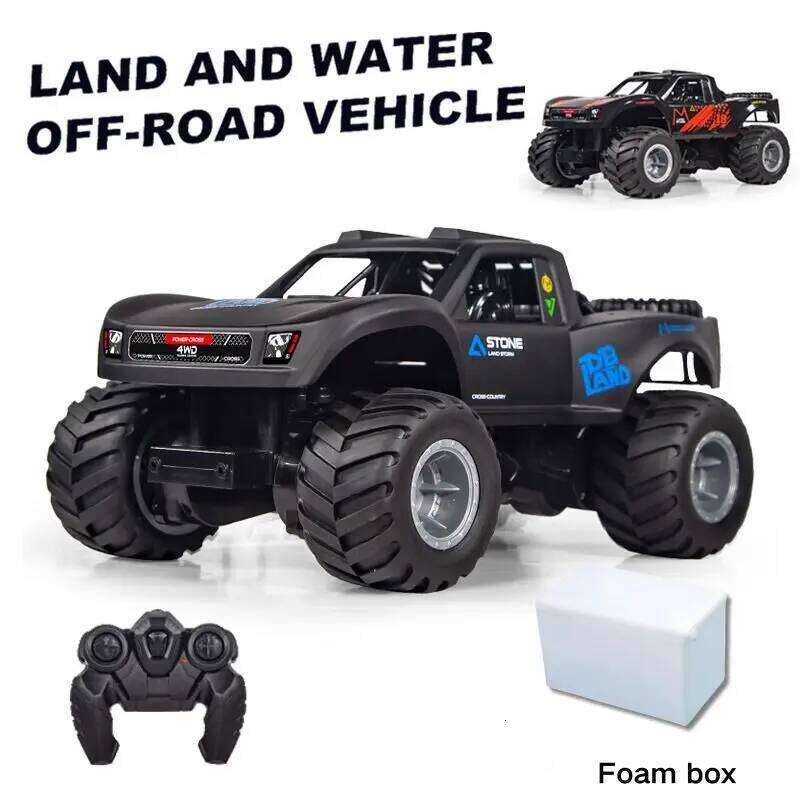 JJRC Q156 Toy 4WD Off Road Amphibious Climbing Vehicle Waterproof Stunt Remote Control Car children Toys Gift Z260304
