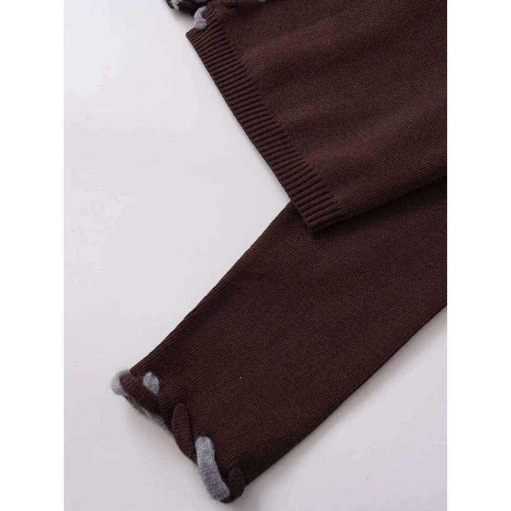 2025 Autumn New Women's Clothing Casual Fashion Simple Comfortable Elegant Loose and Slim Knitted Cardigan XJ260305