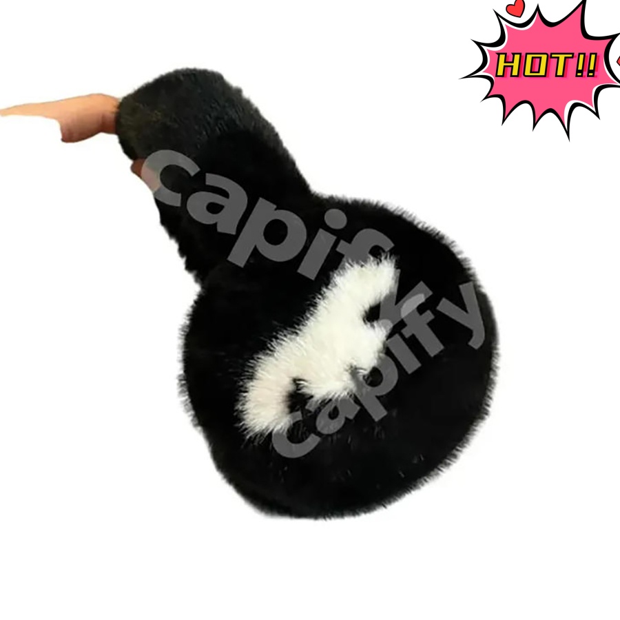 Designer Women's Ear Muffs Furry Luxury Earmuff For Autumn And Winter Outdoor Wamth Ear Protection