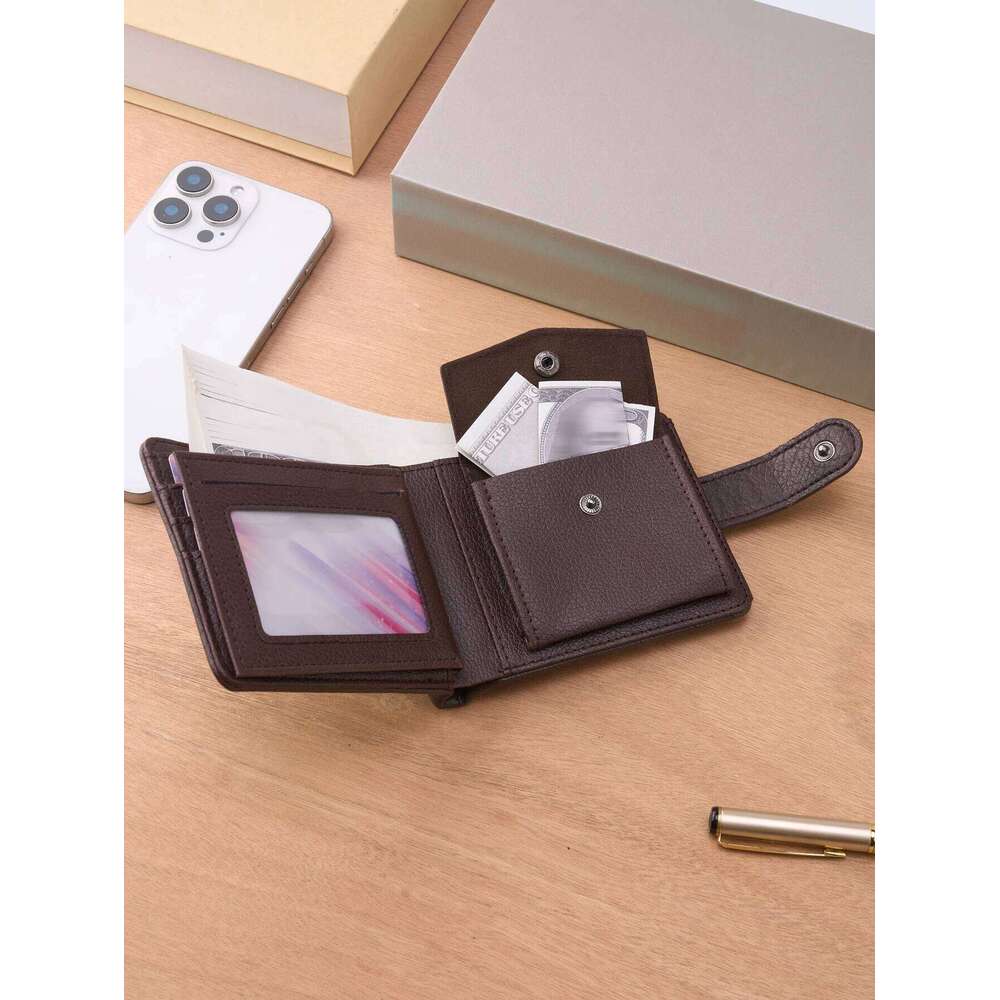 Men Wallets Leather Zipper Man Slim Card Horders Quality Male Short Multi-card Wallet Coin Pocket Purse C260304