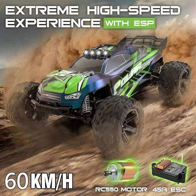 60KM/H 1:8 Off-road High-speed Racing Car 6KG Waterproof Steering Gear Super Shock Absorber Large Remote Control RC Vehhide Z260304