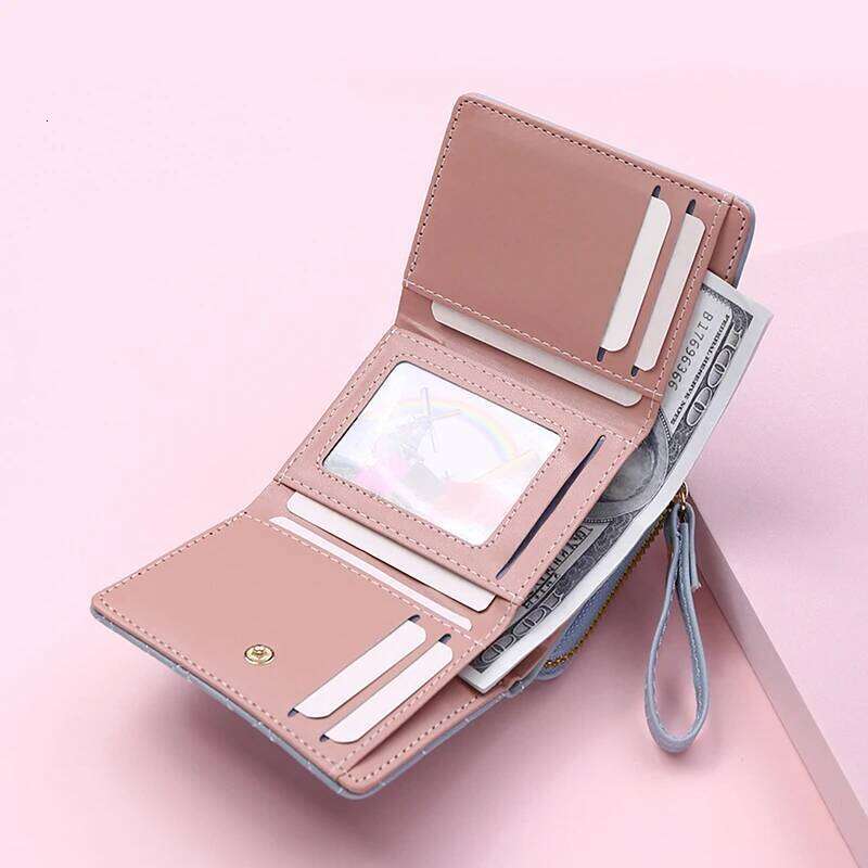 Wallets for Kawaii Cute Luxury Designer Lady Pink Womens Small Women Leather Wallet Coin Purse C260304