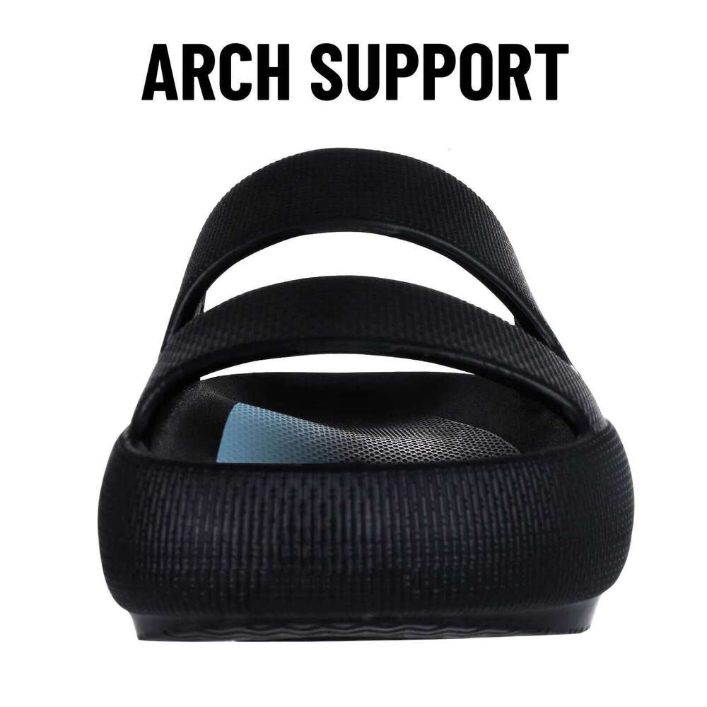 Kidmi Pillow Women and Men Non Slip Quick Drying Shower Slides Indoor Bathroom Sandals Soft Cushion Thick Sole Slippers