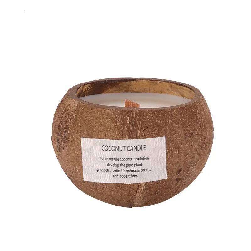 Coconut Shell Aromatherapy Birthday Candles Osmanthus Soybean Candle Bedroom Fragrance Decoracion m W260304 W260305