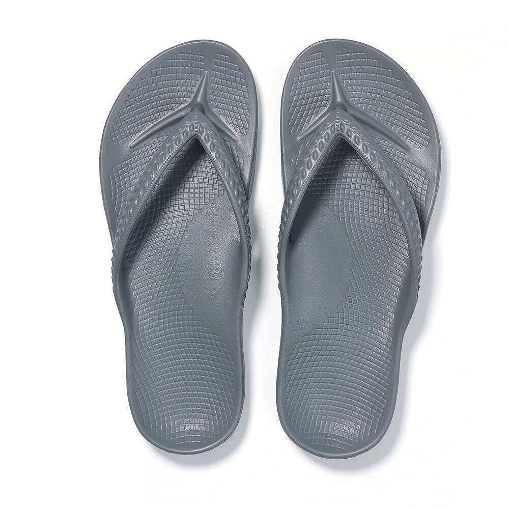 Kidmi Men Orthotic Sandals for Plantar Fasciitis Relief Summer Beach Flip Flops Vacation Shower Cloud Slippers
