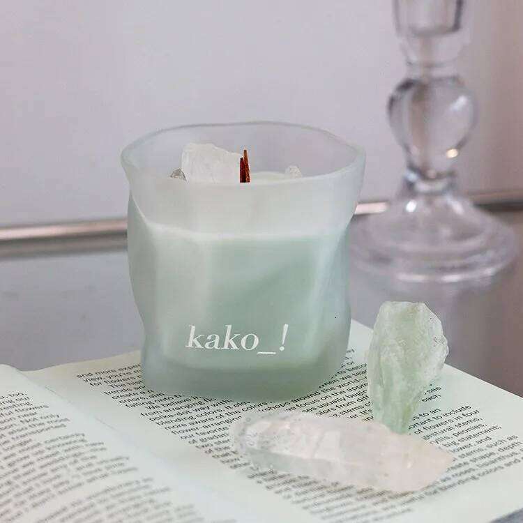 Frosted Crystal Aromatherapy Girly Niche Fragrance Candle, Fairy-Like Atmosphere Gift, Birthday Gift for Friends W260304 W260305