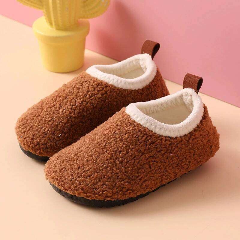 Kidmi Slippers for Boys and Girls Autumn Winter Babies Non-slip Cotton Children Floor Socks Soft Indoor Shoes