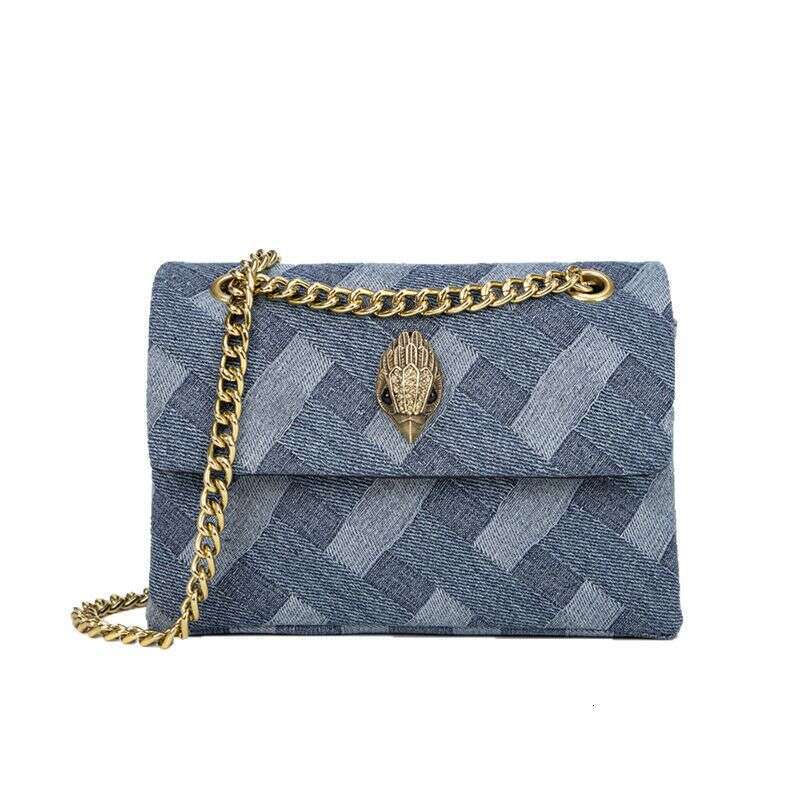 Cross Border European And American Eagle Head Women S Denim Chain Shoulder Crossbody Small Bag In Women
