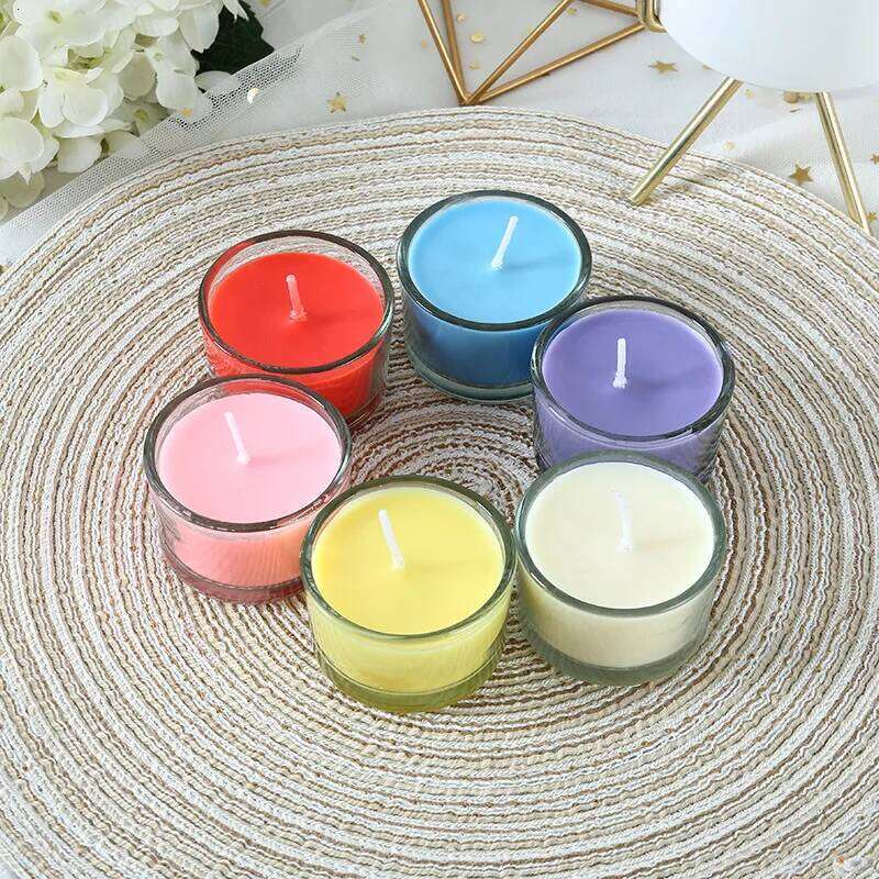 Mini Glass Cup Aromatherapy Party Perfect Gifts for Wedding Beautiful Home Decor Romantic Dinner Candles Smokeless W260304 W260305