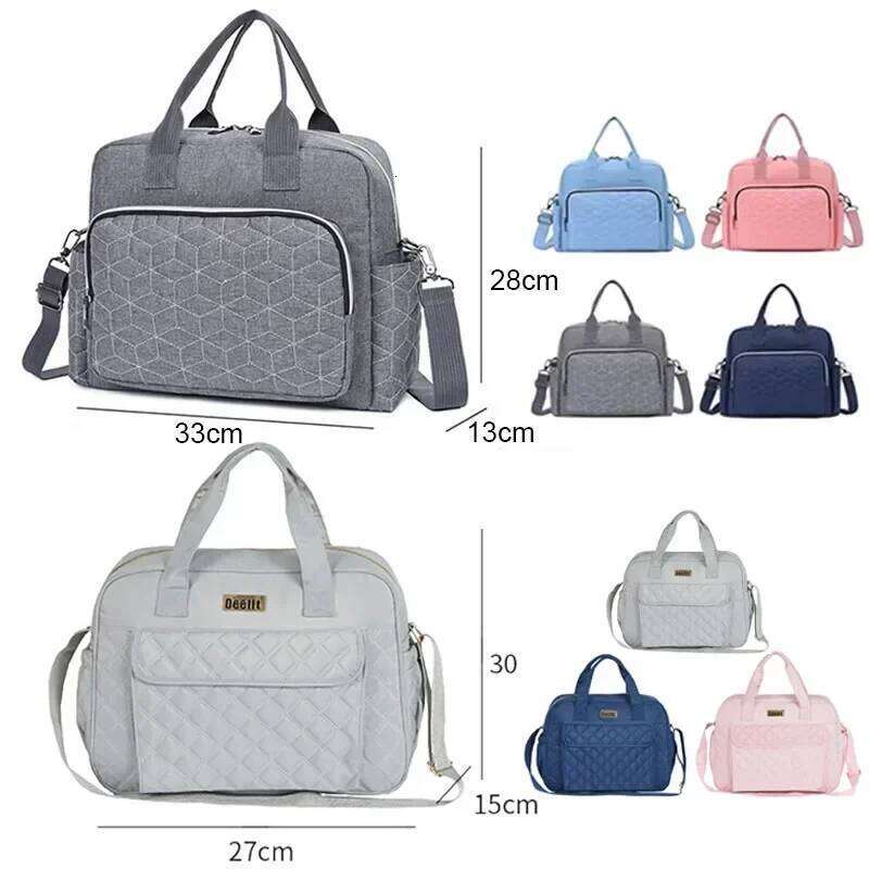 Nappy Mummy Bag Waterproof Travel Baby Diaper for Mom Stroller Mommy Maternity Totes Shoulder Bags Z260304