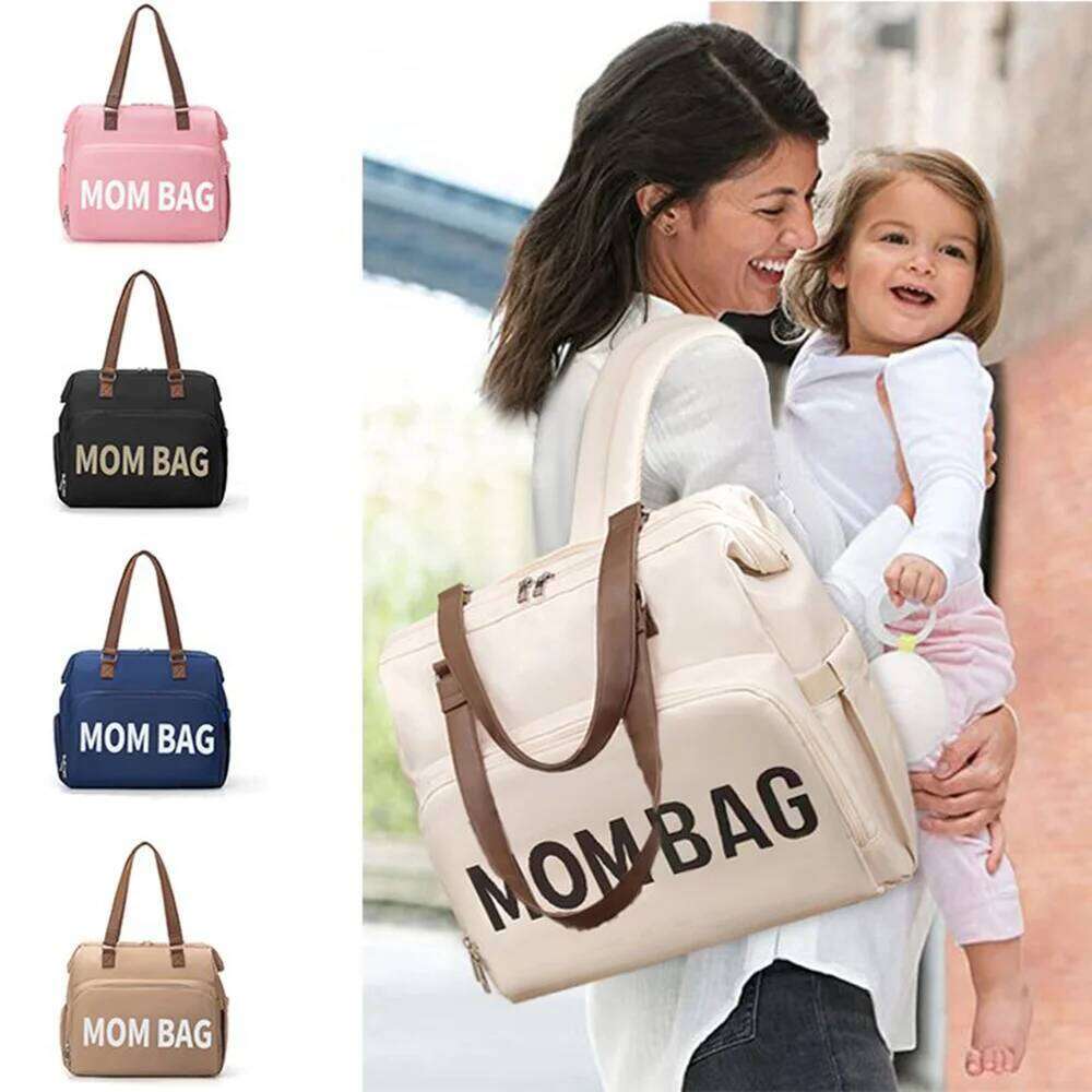 New Fashion Mommy Backpack for Outdoor Travel Baby Care Large Capacity Multifunctional Diaper Bag Nappy Organize Stroller Z260304