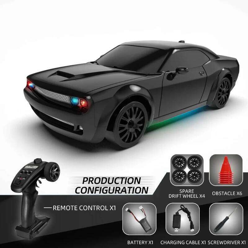 THE LINK RC FQD10 1/20 Challenger Remote Control Fully Proportional 4WD Gyroscope Drift Car Racing Simulation Model Toy Gift Z260304