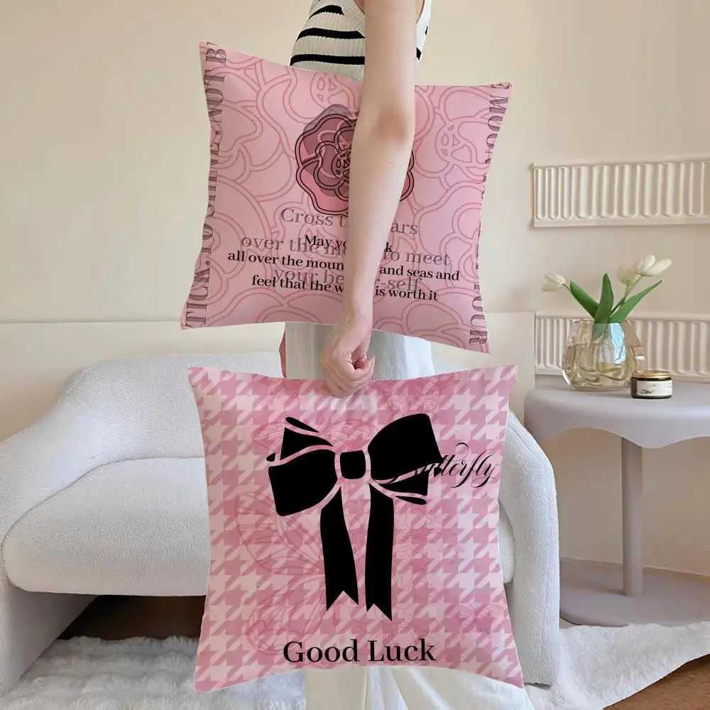 Hot Selling High-end Printing Pillow Case Anti-dustmite Pillowcase Invisible Zipper Silky Short Plush Sofa Cushion CoverT260305