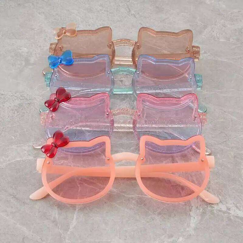 2025 Glasses, Gradient Children's Sunglasses Girls' UV375 Protection, Baby Cute Cartoon Z260305