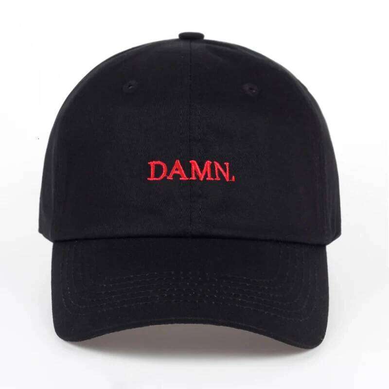 DAMN Hats for men and woman Embroidered DAMN. Dad Hat Hip Hop Stitched Kendrick lamar Unstructured Rapper Snapback Baseball Cap Y260304