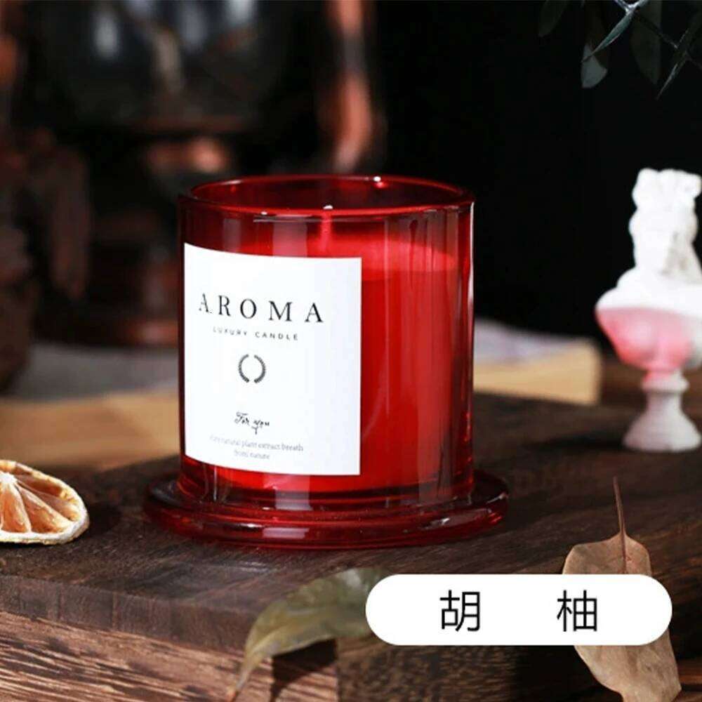 1Pc Handmade Natural Smokeless Soy Wax Candle - Bell Jar Glass Aromatherapy, Creative Home Decor Souvenir Gift Box W260304 W260305