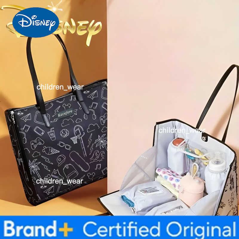 Disney Mickeys New Diaper Bag Handbag Large Capacity Multi-function Portable Fashion Baby Bag Cartoon Fashion High Quality H260305