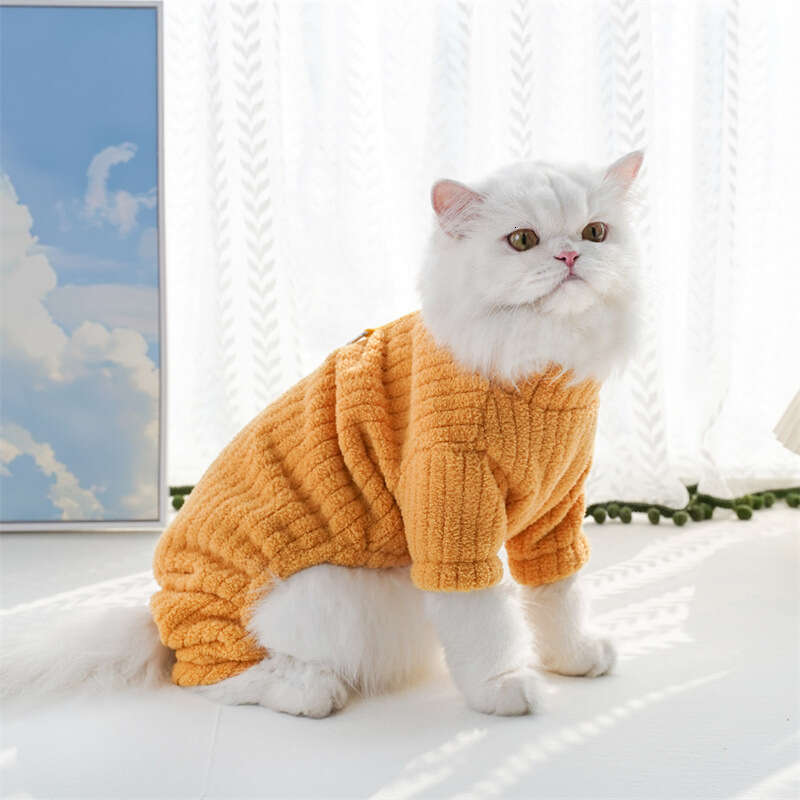 Famous brand Winter Thickened Warm Dog Clothes Pet Cat Apparel Four Legged Outfits for Dogs Teddy Corgi Wholesale from Manufacturer pupakaIK