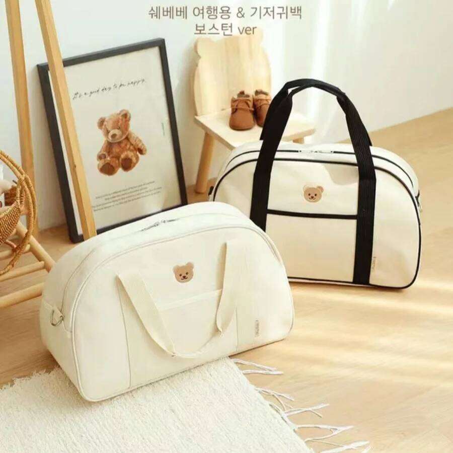 Large Capacity Mommy Korean Style Canvas Diaper Travel Maternity Pack Hospital Bag Baby Items Organizer Z260304