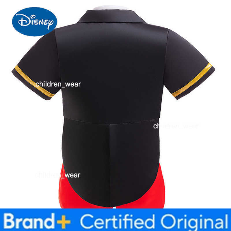 Disney Mickey Same Suit Boy Stage Performance Clothes Kids Panties Baby Short-sleeved Three-piece Set Christmas Costume Mickey Set H260305