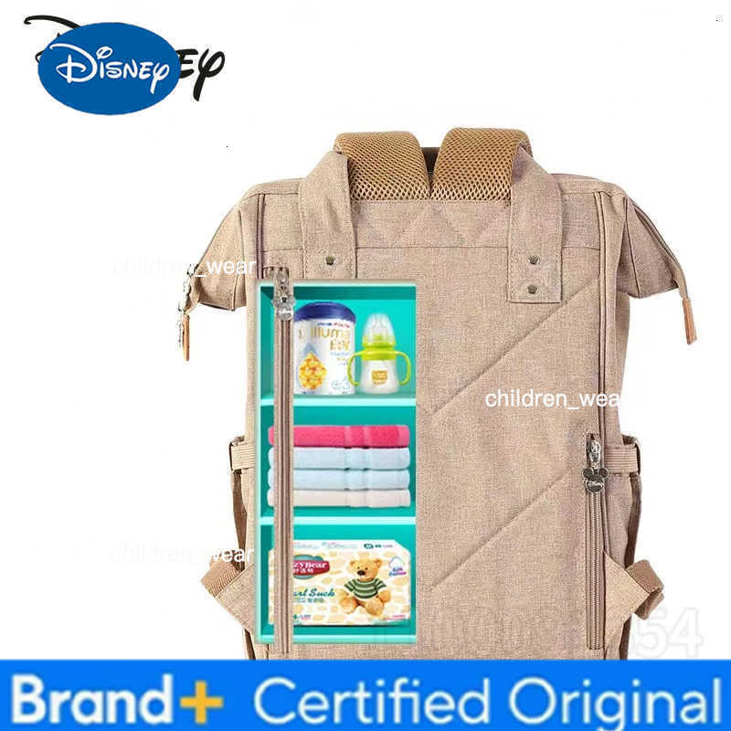 Disney Mickey New Diaper Bag Backpack Luxury Brand Original Baby Diaper Bag Backpack Cartoon Baby Diaper Bag Multifunctional H260305