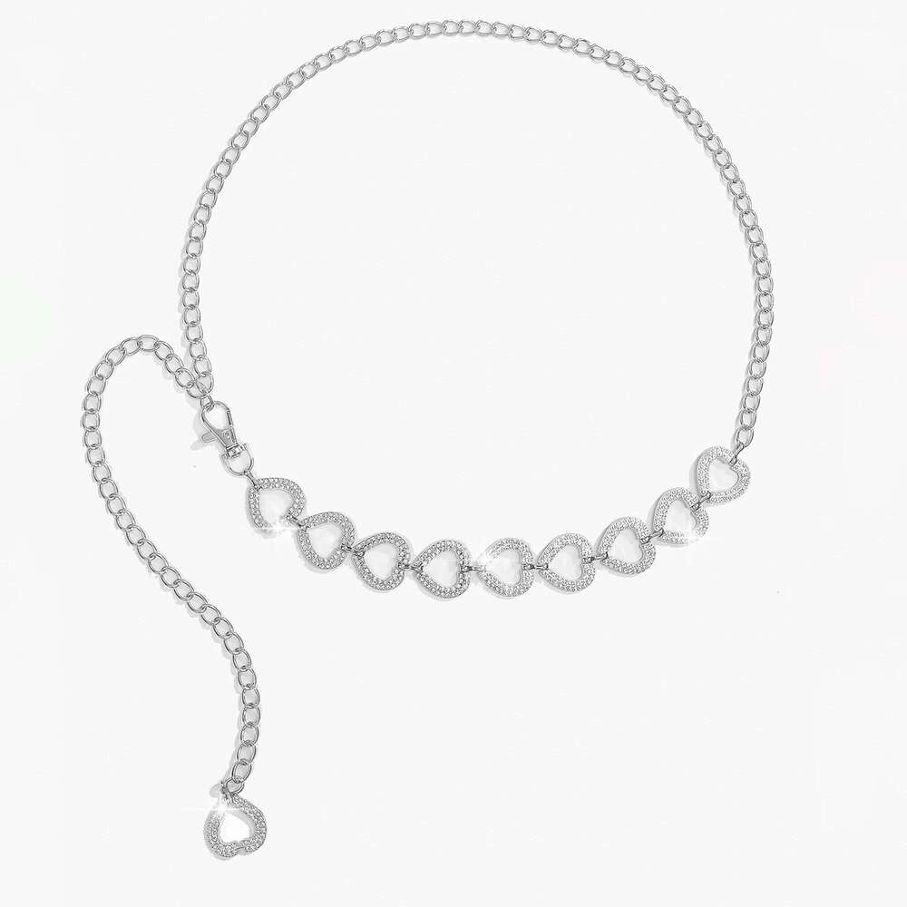 New love-themed geometric retro Bohemian chain, paired with skirt and pants, stylish waist chain S260304